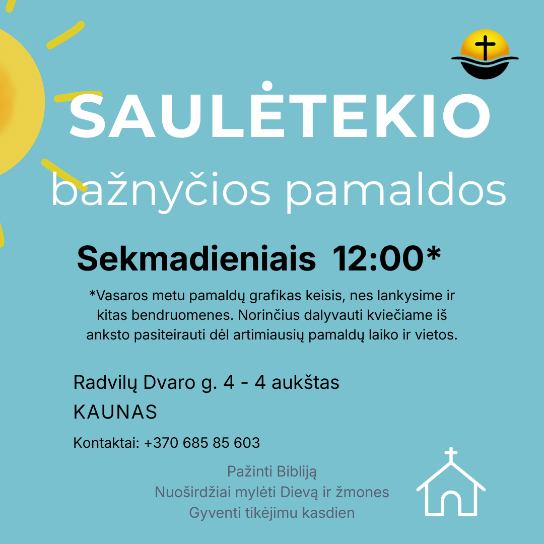 Saulėtekio bažnyčios pamaldos
